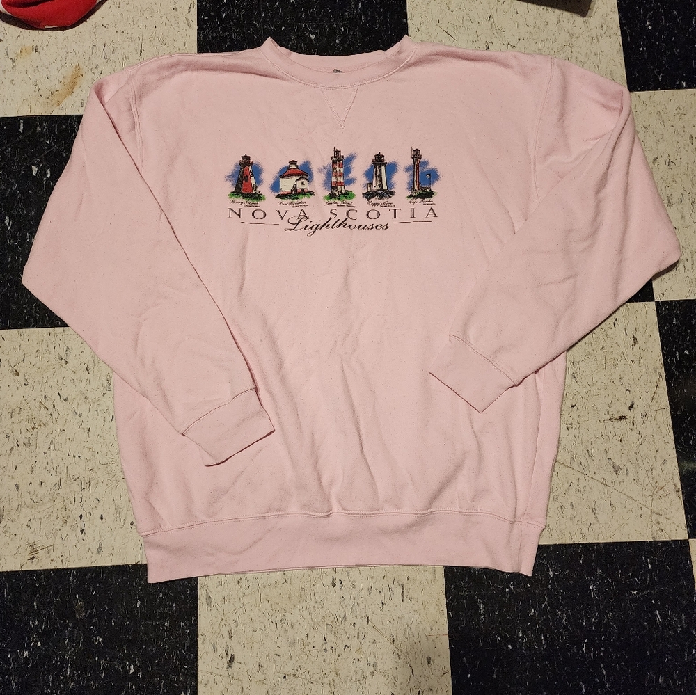 Vintage Style Nova Scotia Lighthouses Crewneck